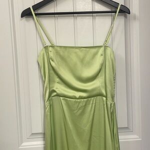 Abercrombie & Fitch strapless satin sculp maxi dress